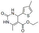 5-Pyrimidinecarboxylicacid,1,2,3,4-tetrahydro-6-methyl-4-(4-methyl-2-thienyl)-2-oxo-,ethylester(9CI) Struktur