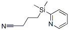 Butanenitrile, 4-(dimethyl-2-pyridinylsilyl)- (9CI) Struktur