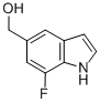 1H-Indole-5-methanol,7-fluoro-(9CI) Struktur