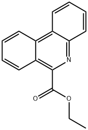 6-Phenanthridinecarboxylic acid ethyl ester Struktur