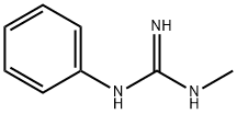 N-Methyl-N'-phenylguanidine Struktur