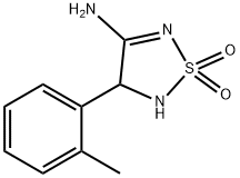 1,2,5-Thiadiazol-3-amine, 4,5-dihydro-4-(2-methylphenyl)-, 1,1-dioxide (9CI) Struktur