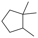 1,1,2-TRIMETHYLCYCLOPENTANE Struktur