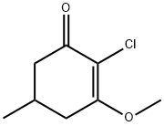 2-Cyclohexen-1-one,  2-chloro-3-methoxy-5-methyl- Struktur