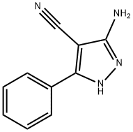 3-AMINO-5-PHENYL-1H-PYRAZOLE-4-CARBONITRILE Struktur