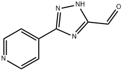 5-(4-Pyridinyl)-1H-1,2,4-triazole-3-carbaldehyde Struktur