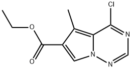 ETHYL 4-CHLORO-5-METHYLPYRROLO[2,1-F][1,2,4]TRIAZINE-6-CARBOXYLATE Structure