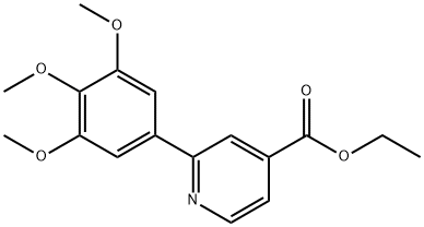 ETHYL 2-(3,4,5-TRIMETHOXYPHENYL)PYRIDINE-4-CARBOXYLATE Struktur