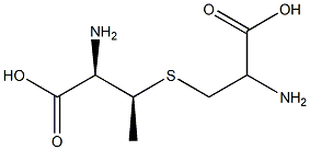 (2R,3S)-2-Amino-3-[[(2R)-2-amino-2-carboxyethyl]thio]butyric acid Struktur