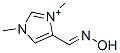 1H-Imidazolium,4-[(hydroxyimino)methyl]-1,3-dimethyl-,(E)-(9CI) Struktur