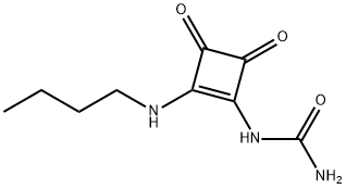 Urea, [2-(butylamino)-3,4-dioxo-1-cyclobuten-1-yl]- (9CI) Struktur