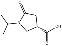 3-Pyrrolidinecarboxylicacid,1-(1-methylethyl)-5-oxo-,(3S)-(9CI) Struktur