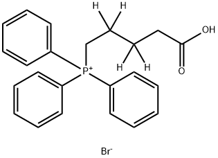 (4-CARBOXYBUTYL-2,2,3,3-D4)TRIPHENYLPHOSPHONIUM BROMIDE Struktur