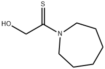 1H-Azepine,  hexahydro-1-(2-hydroxy-1-thioxoethyl)-  (9CI) Struktur