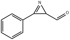 3-Phenyl-2H-azirine-2-carboxaldehyd Struktur