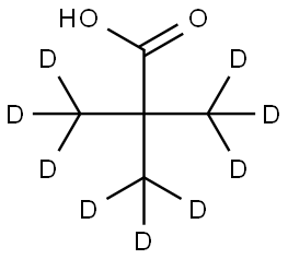 TRIMETHYL-D9-ACETIC ACID Struktur