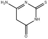 6-amino-2,5-dihydro-2-thioxo-3H-pyrimidin-4-one  Struktur