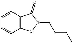 2-丁基-1,2-苯并異噻唑啉-3-酮 結構式