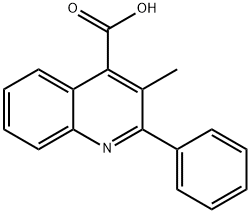 3-METHYL-2-PHENYL-QUINOLINE-4-CARBOXYLIC ACID Struktur