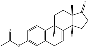 3-hydroxyestra-1,3,5(10),7-tetraen-17-one 3-acetate Struktur