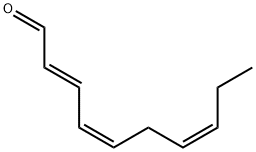 (2E,4Z,7Z)-deca-2,4,7-trienal Struktur