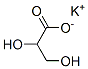 potassium glycerate Struktur