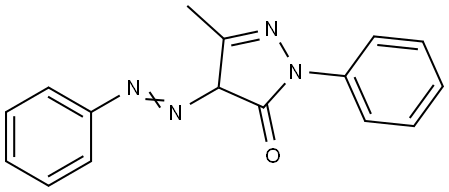 2,4-Dihydro-5-methyl-2-phenyl-4-(phenylazo)-3H-pyrazol-3-on