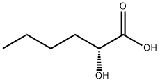 Hexanoic acid, 2-hydroxy-, (2R)- Struktur