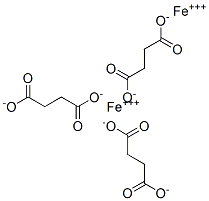 succinic acid, iron salt Struktur