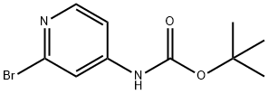 (2-BROMO-PYRIDIN-4-YL)CARBAMIC ACID TERT-BUTYL ESTER Structure