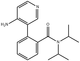 2-(4-AMINO-3-PYRIDINYL) N,N-BIS(1-METHYLETHYL)-BENZAMIDE Struktur