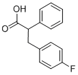 3-(4-FLUORO-PHENYL)-2-PHENYL-PROPIONIC ACID Struktur