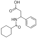 3-(CYCLOHEXANECARBONYL-AMINO)-3-PHENYL-PROPIONIC ACID Struktur