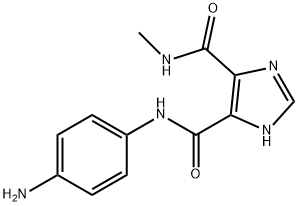 1H-IMIDAZOLE-4,5-DICARBOXYLIC ACID 4-[(4-AMINO-PHENYL)-AMIDE] 5-METHYLAMIDE Struktur