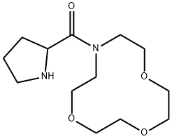 PYRROLIDIN-2-YL-(1,4,7-TRIOXA-10-AZA-CYCLODODEC-10-YL)-METHANONE Struktur