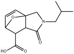 3-ISOBUTYL-4-OXO-10-OXA-3-AZA-TRICYCLO[5.2.1.0(1,5)]DEC-8-ENE-6-CARBOXYLIC ACID Struktur