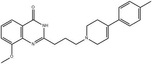 4(1H)-Quinazolinone,  2-[3-[3,6-dihydro-4-(4-methylphenyl)-1(2H)-pyridinyl]propyl]-8-methoxy-  (9CI) Struktur