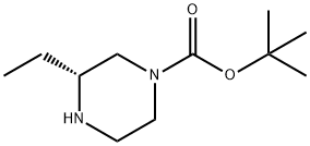 (R)-1-Boc- 3-ethyl-piperazine Struktur