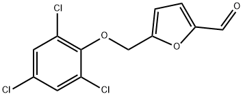 5-[(2,4,6-TRICHLOROPHENOXY)METHYL]-2-FURALDEHYDE Struktur