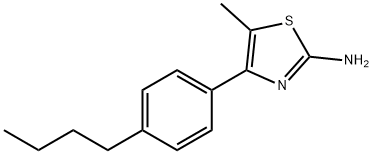 4-(4-BUTYLPHENYL)-5-METHYL-1,3-THIAZOL-2-AMINE Struktur