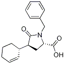 (2S,4S)-1-benzyl-4-((S)-cyclohex-2-enyl)-5-oxopyrrolidine-2-carboxylic acid Struktur