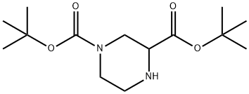 N-4-BOC-2-PIPERAZINECARBOXYLIC ACID TERT-BUTYL ESTER
 Struktur