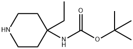 4-Ethyl-4-N-Boc-aMinopiperidine Struktur