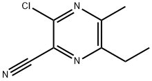 3-chloro-6-ethyl-5-Methylpyrazine-2-carbonitrile Struktur