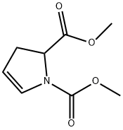 1H-Pyrrole-1,2-dicarboxylic  acid,  2,3-dihydro-,  dimethyl  ester  (9CI) Struktur