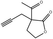 2(3H)-Furanone, 3-acetyldihydro-3-(2-propynyl)- (9CI) Struktur