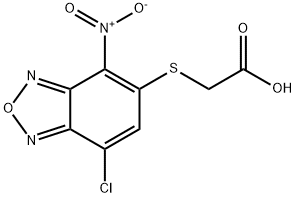 [(7-chloro-4-nitro-2,1,3-benzoxadiazol-5-yl)thio]acetic acid Struktur