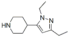 Piperidine, 4-(1,3-diethyl-1H-pyrazol-5-yl)- (9CI) Struktur