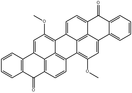 6,15-dimethoxybenzo[rst]phenanthro[10,1,2-cde]pentaphene-9,18-dione Struktur