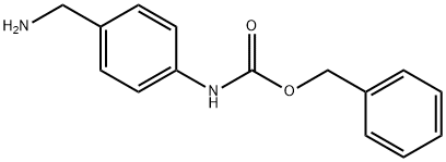 (4-AMINOMETHYL-PHENYL)-CARBAMIC ACID BENZYL ESTER Struktur